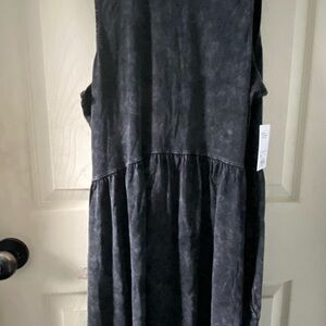 Sleeveless Charcoal Dress